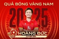 Футболист Нгуен Хоанг Дык был удостоен звания обладателя «Золотого мяча Вьетнама» 2025 года. (Фото: SGGP)