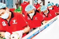 Предварительная обработка кокосов для экспорта на предприятии Vina T&T Group. (Фото: nhandan.vn)