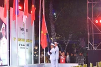 Церемония поднятия флага 13-х Параигр Юго-Восточной Азии.