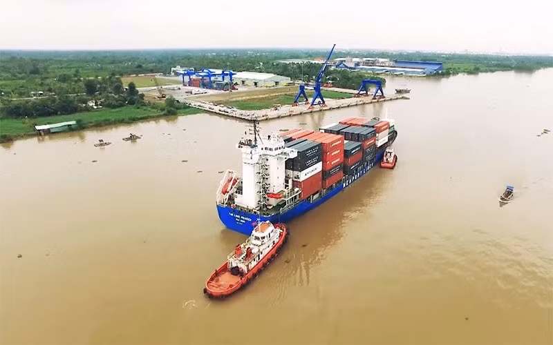 Порт Кайкуй в г. Кантхо.