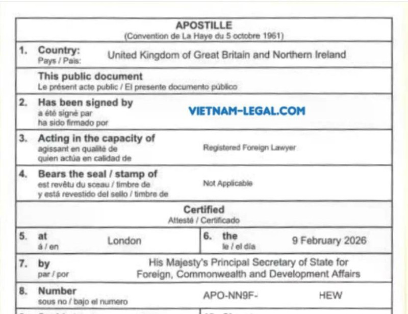Вьетнам утвердил план реализации Гаагской конвенции об апостиле