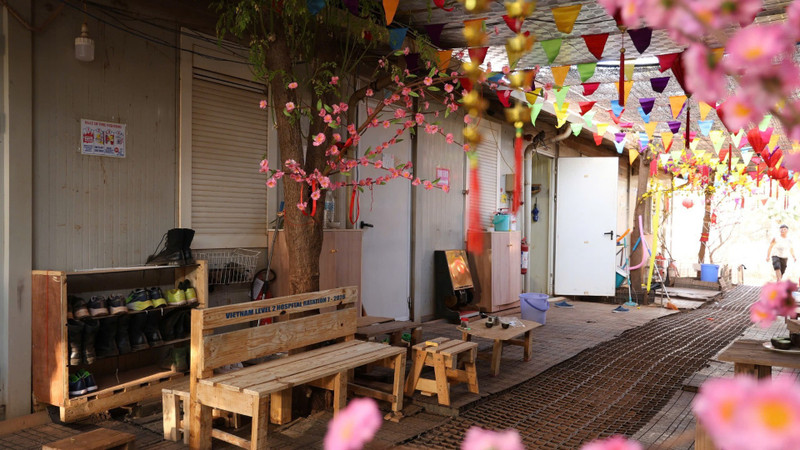 Небольшой уголок жилых помещений Полевого госпиталя уровня 2 №7 Вьетнама на базе Миссии ООН по поддержанию мира в Бентиу (Южный Судан).