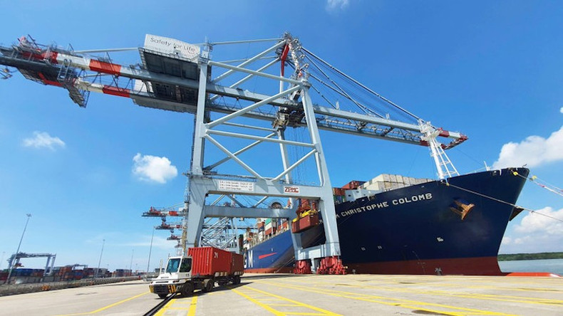 Порт Каймеп-Тхивай в квартале Тантхань, город Хошимин. Фото: Тхэ Ань image-1.jpg