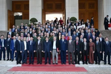 [Фото] Премьер-министр Фам Минь Тьинь принял участие в церемонии, посвященной 50-летию создания Национальной пограничной комиссии