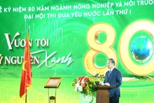 Генеральный секретарь ЦК КПВ То Лам выступает на мероприятии. Фото: Данг Кхоа