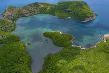 Национальный парк Кондао сверху.