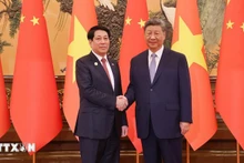 Президент Лыонг Кыонг и Генеральный секретарь ЦК КПК, Председатель Китая Си Цзиньпин. Фото: ВИА