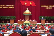 Общий вид закрытия пленума. Фото: Данг Кхоа