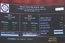 Почти 540 миллионов акций VAB Банка Вьет А (VietABank) официально допущены к торгам на бирже HOSE с 22 июля 2025 года. Фото: ВИА