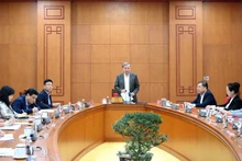 Генеральный секретарь ЦК КПВ То Лам выступает на встрече. Фото: Данг Кхоа