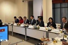 Делегация Министерства внутренних дел Вьетнама на рабочей встрече. Фото: ВИА