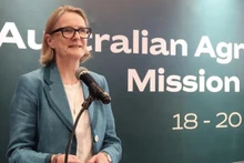 Генеральный консул Австралии в городе Хошимин Сара Хупер выступает на форуме. Фото: ВИА