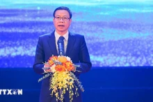 Заместитель министра науки и технологий Ле Суан Динь выступает на саммите. Фото: ВИА
