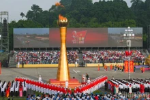 Мероприятие, посвященное 80-летию Августовской революции и Дня независимости 2 сентября. Фото: Зюи Линь