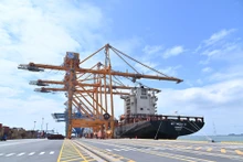 Международные контейнерные терминалы №3 и №4 Латьхуен в порту Хайфон.