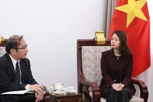 Заместитель министра иностранных дел Нгуен Минь Ханг и г-н Тамура Хидэясу. Фото: baoquocte.vn