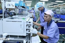 ООО EVA Precision Industry, с инвестиционным капиталом из Гонконга (Китай), расположенная в промышленно-городском комплексе VSIP Хайфон, специализируется на производстве электронных комплектующих для офисной техники. Фото: ВИА