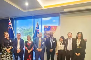 Руководство Национальной торгово-промышленной палаты Австралия – Вьетнам (NAVCCI). (Фото: ВИА)