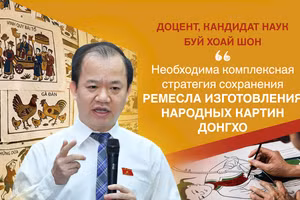 Доцент, кандидат наук Буй Хоай Шон: Необходима комплексная стратегия сохранения ремесла изготовления народных картин Донгхо