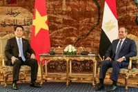 Президент Лыонг Кыонг и Президент Египта Абдель Фаттах ас-Сиси. Фото: ВИА