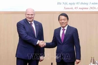 Министр Лыонг Там Куанг и глава МЧС Александр Куренков. Фото: ВИА