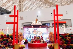 Экспозиционное пространство города Хюэ на 1-й весенней ярмарке 2026 года. Фото: phuxuan.hue.gov.vn