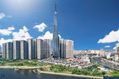 Вид на башню Landmark 81 компании Vingroup в городе Хошимине. Фото предоставлено Vingroup