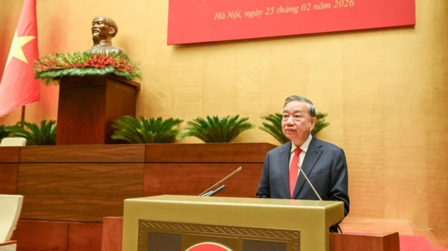 [Фото] Общенациональная конференция по изучению, усвоению и осуществлению резолюций №79 и №80 Политбюро