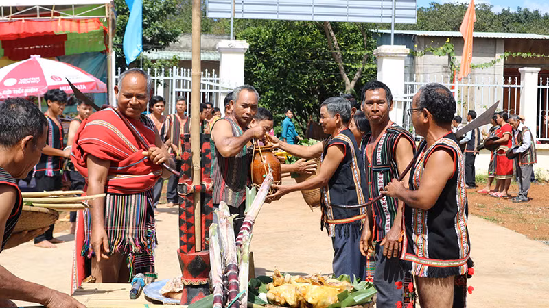 Восстановление культурного пространства представителей народности Стиенг (уезд Буданг, провинция Биньфыок). 