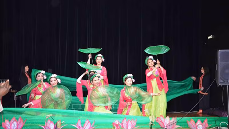 Номер вьетнамской делегации на фестивале. Фото: ВИА