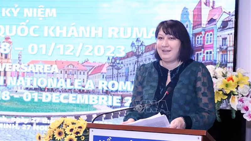 Посол Румынии во Вьетнаме Кристина Ромила. Фото: ВИА