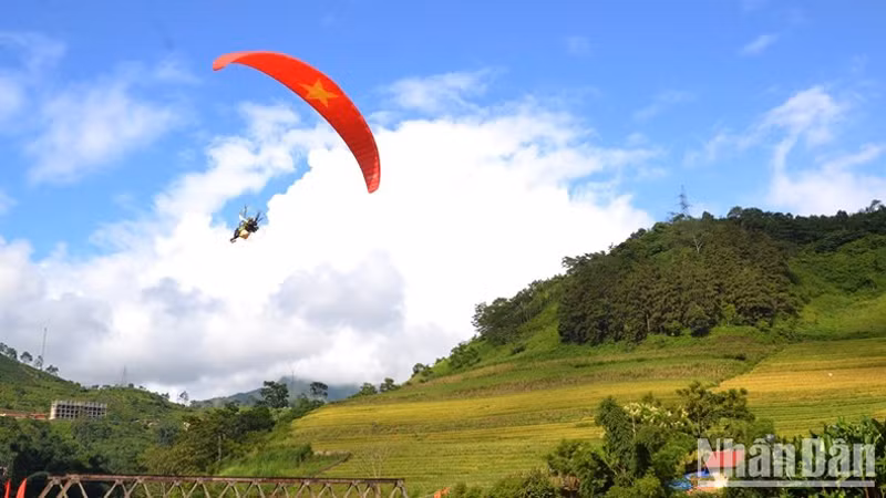 Полет на параплане. 