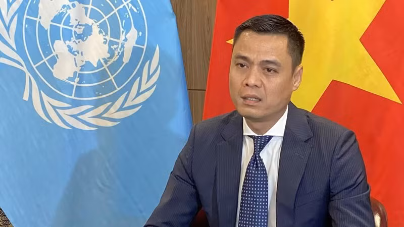 Посол Данг Хоанг Жанг, глава постоянной миссии Вьетнама при ООН. Фото: ВИА
