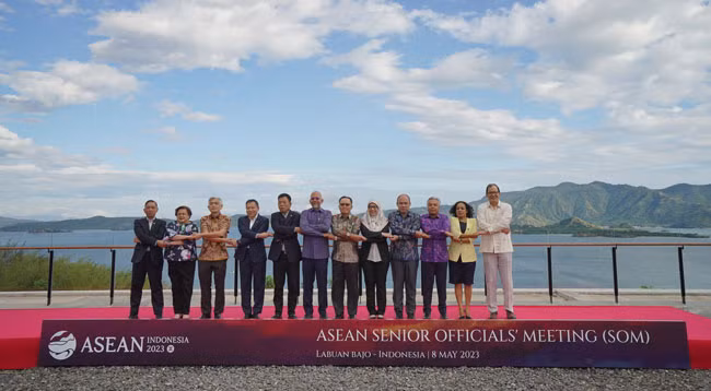 Совещание СДЛ по предварительной подготовке к 42-му саммиту АСЕАН прошло в Лабуан-Баджо. Фото: МИД Вьетнама