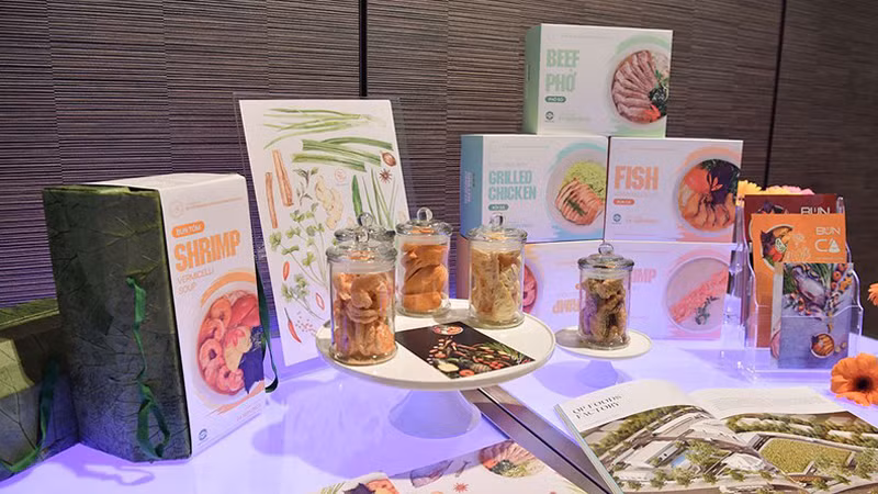 Вьетнамские продукты представлены на мероприятии.