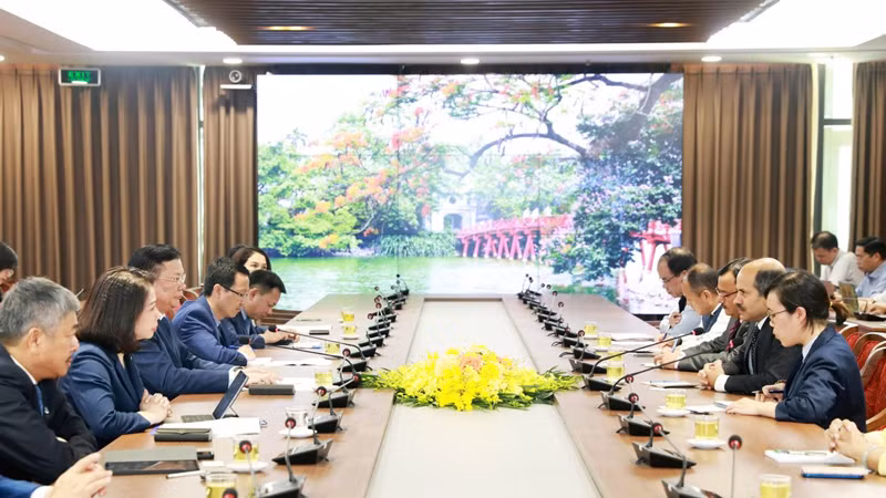 Общий вид встречи. Фото: hanoimoi.vn