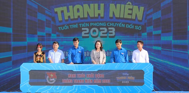 Церемония старта месяца молодежи 2023 года. Фото: VOV