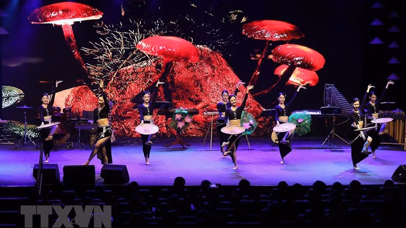 Номер на культурном и художественном обмене на тему «Вьетнам – разноцветная страна». Фото: ВИА