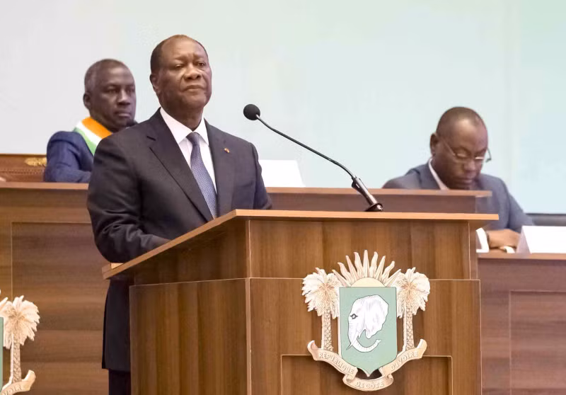 Президент Кот-д'Ивуара Алассан Уаттара. Фото: Синьхуа/ВИА 