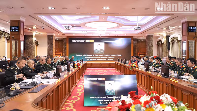 Общий вид 6-го вьетнамско-таиландского диалога по оборонной политике. 