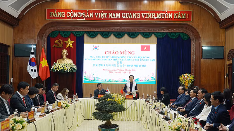 Общий вид встречи. Фото: hanamtv.vn