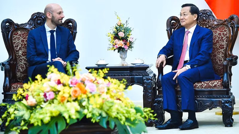 Общий вид приема. Фото: baochinhphu.vn