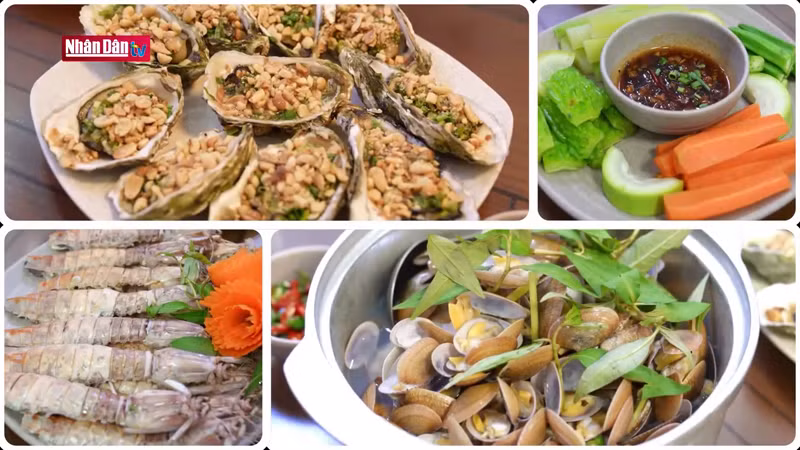 Посещая пляж Хоаньшон, туристы смогут попробовать свежие морепродукты.