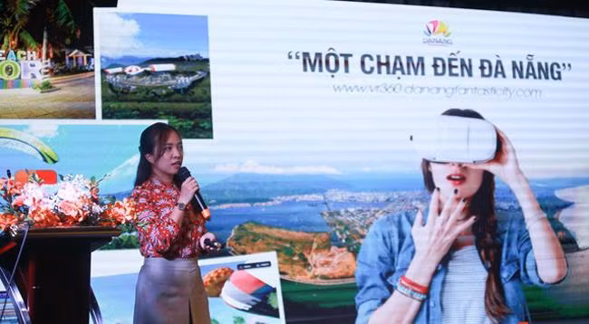 Презентация приложения для знакомства с Данангом с помощью виртуальной реальности и метавселенной. Фото: toquoc.vn