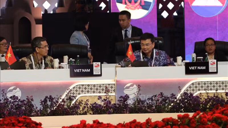 Делегация Вьетнама на совещании. Фото: ВИА