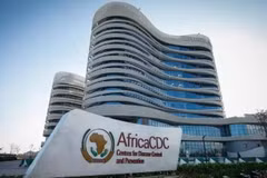 Штаб-квартира Африканского центра по контролю и профилактике заболеваний (Africa CDC) в Аддис-Абебе, Эфиопия. (Фото: Синьхуа)