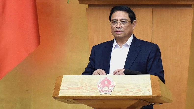 Премьер-министр Фам Минь Тьинь выступает на заседании. Фото: Чан Хай Премьер-министр Фам Минь Тьинь выступает на заседании. Фото: Чан Хай