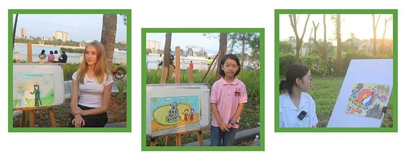 Участники со своими работами. Участники со своими работами.