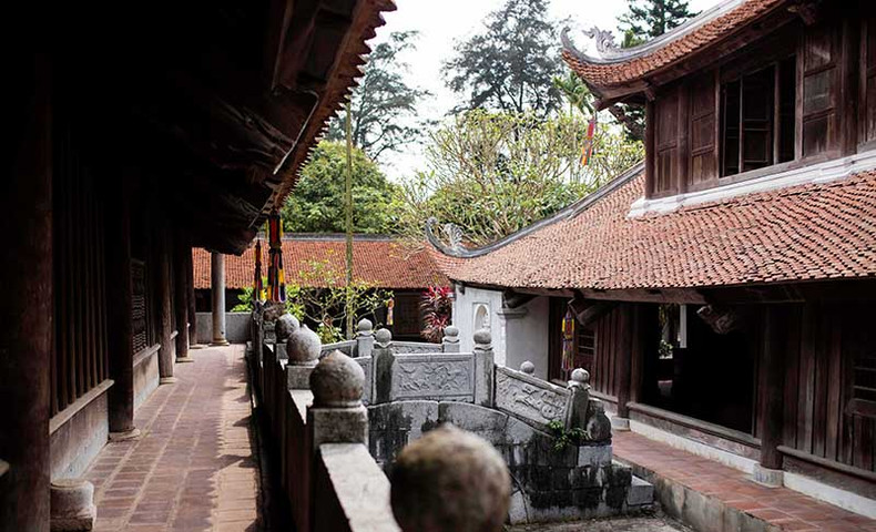 Пагода была построена в XIV веке с уникальной архитектурой, интересной планировкой, в гармонии с окружающей средой. Фото: bacninhtv.vn