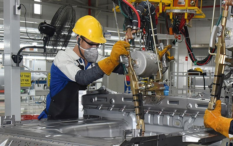 Сборочная линия автомобилей в заводе Hyundai Thành Công в провинции Ниньбинь. Фото: Ань Ан